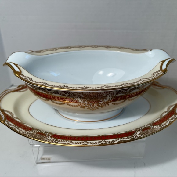 Noritake Gravy bowl and attached dish. - Picture 3 of 5